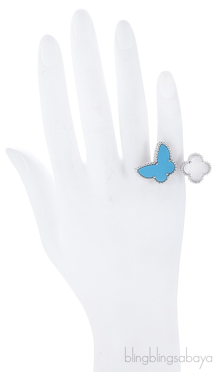 Lucky Alhambra Turquoise Ring