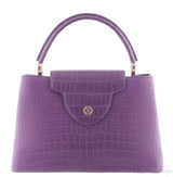 Purple Capucines Crocodile MM*