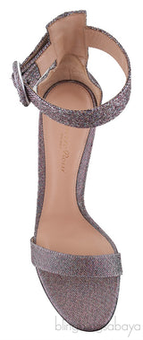 Gianvito Rossi Portifino Textured Lame Slingback