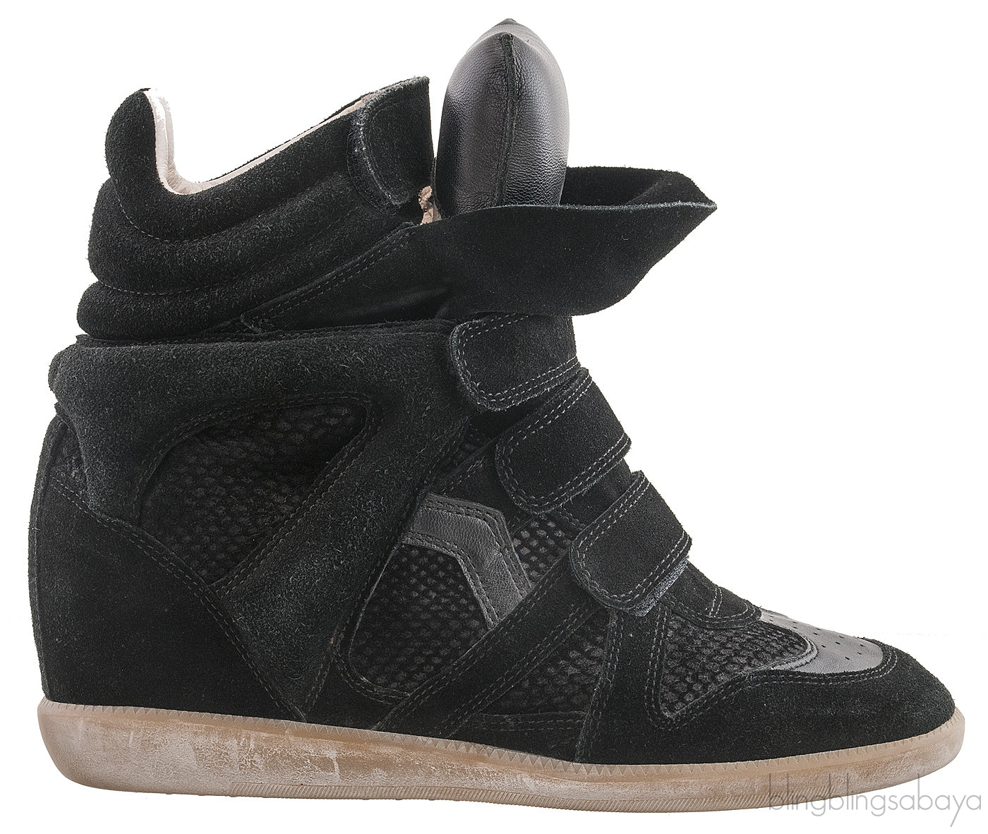 Black Suede Over Basket Sneakers