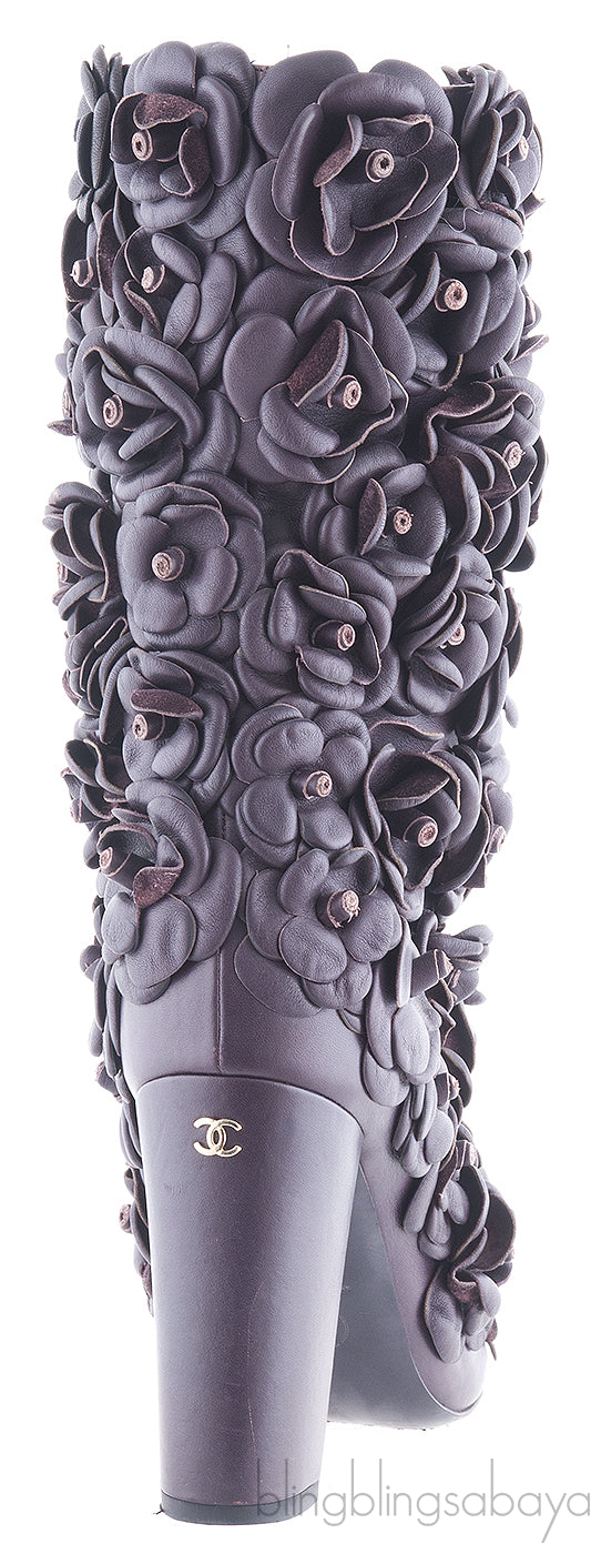 Camellia Leather Boots