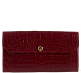 Bordeaux Crocodile Wallet