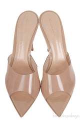Nude Betty Plexy Platform Mule