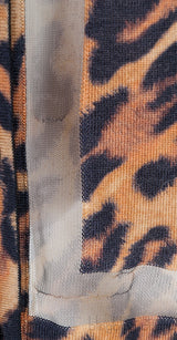Leopard Print Knit Cardigan