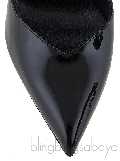 Bow Embellished Leather Pumps