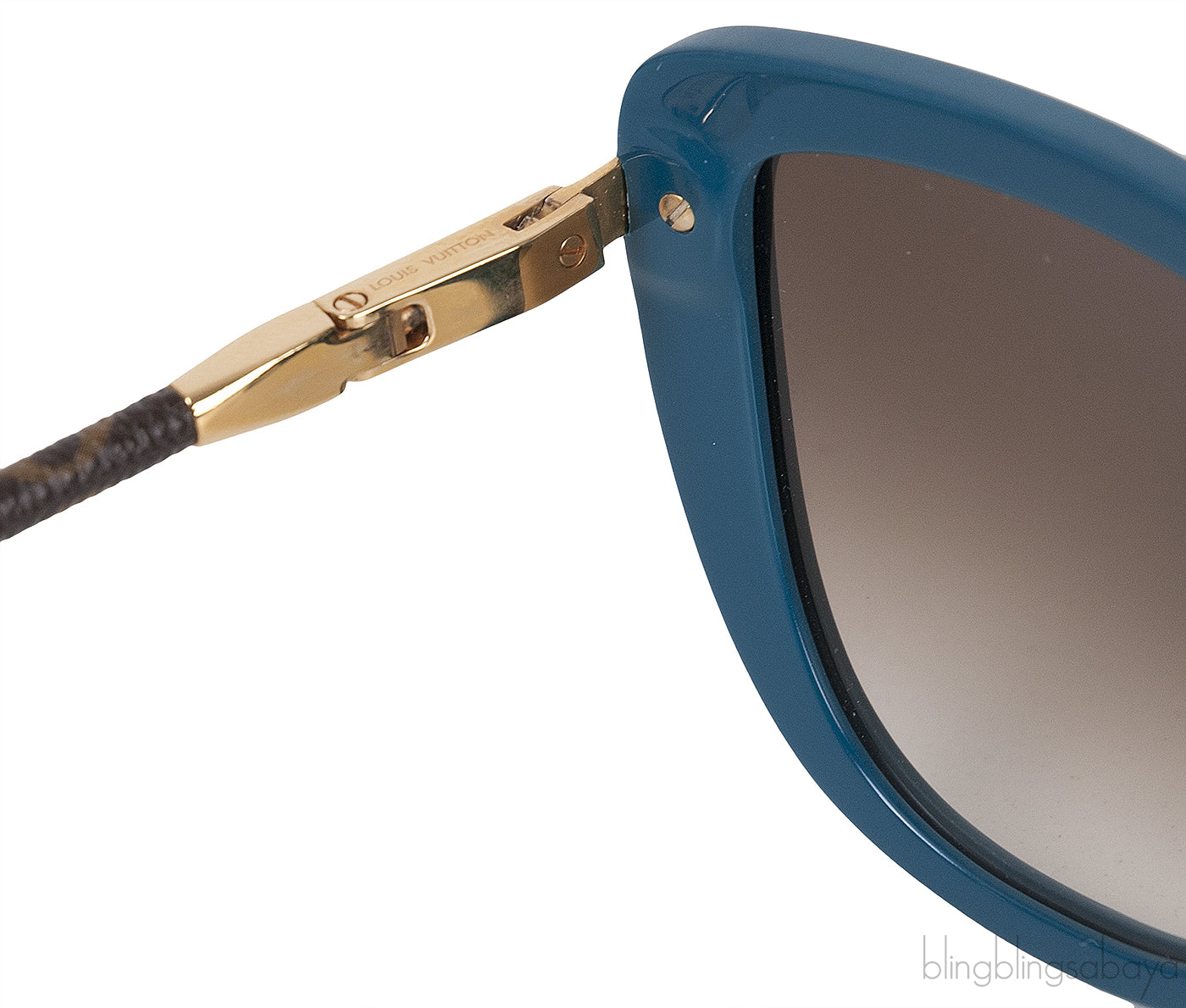Charlotte Monogram Blue Sunglasses