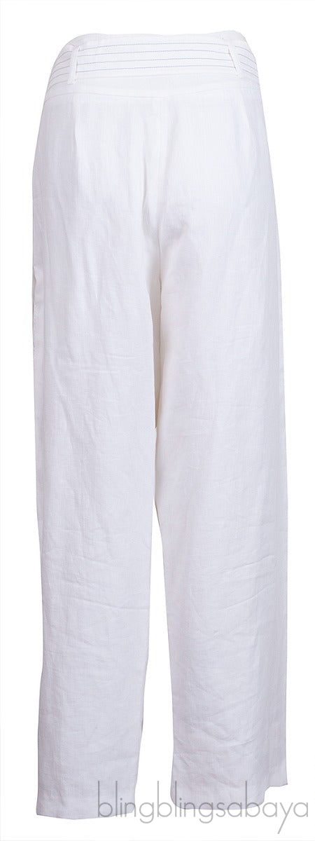 White Linen Trouser