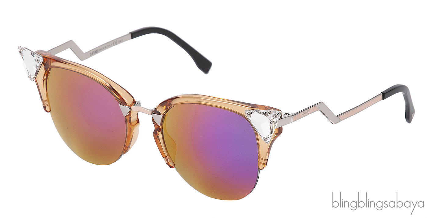 Fendi FF0041/s Peach Cat Eye Sunglasses