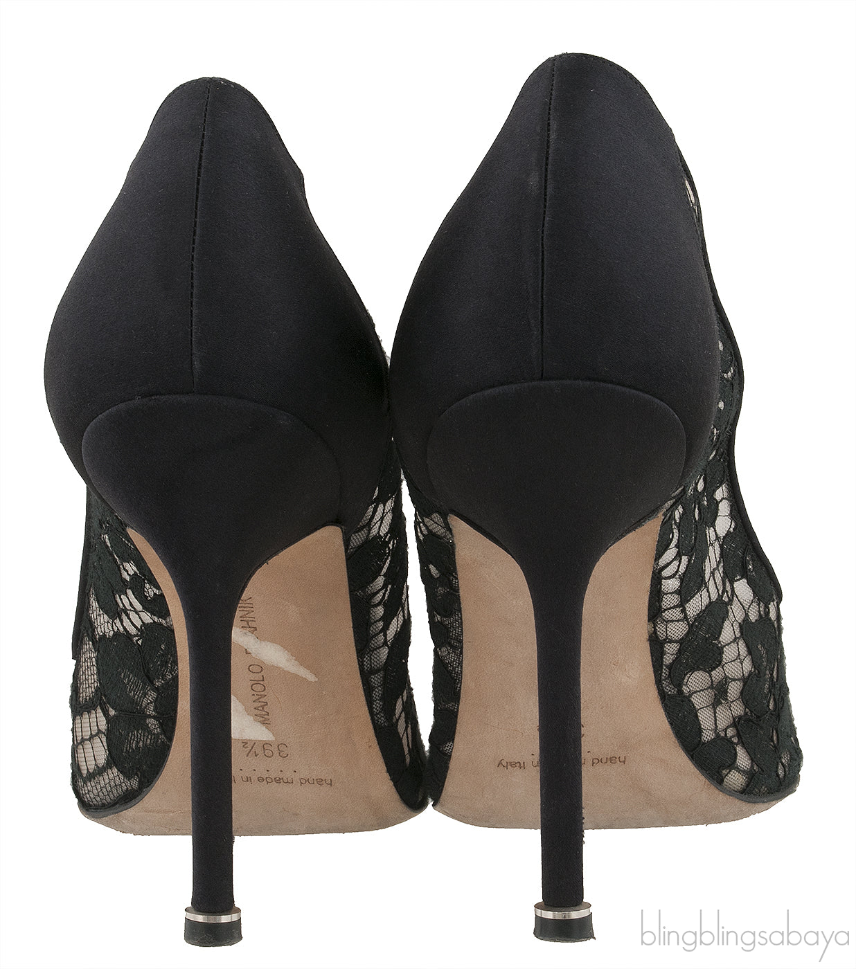 Floral Lace Black Hangisi Pump
