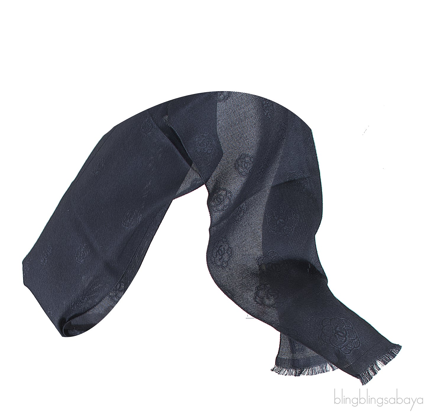 CC Camellia Black Stole