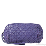 Purple Intrecciato Small Pouch