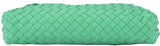 Green Intrecciatio Clutch Crossbody Bag