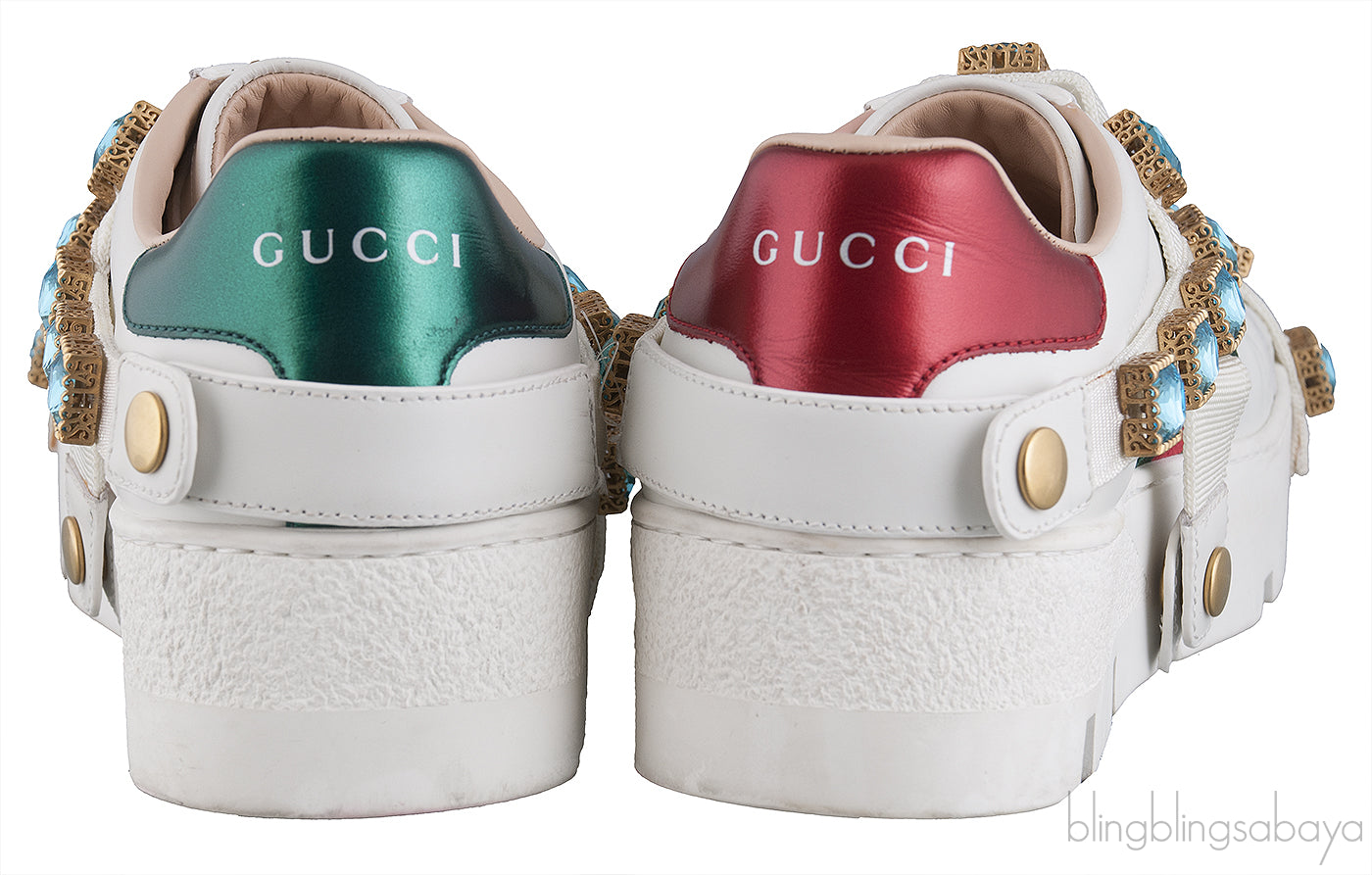 Ace Embroidered Platform Sneaker w/ Crystals