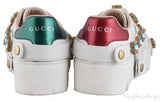 Ace Embroidered Platform Sneaker w/ Crystals