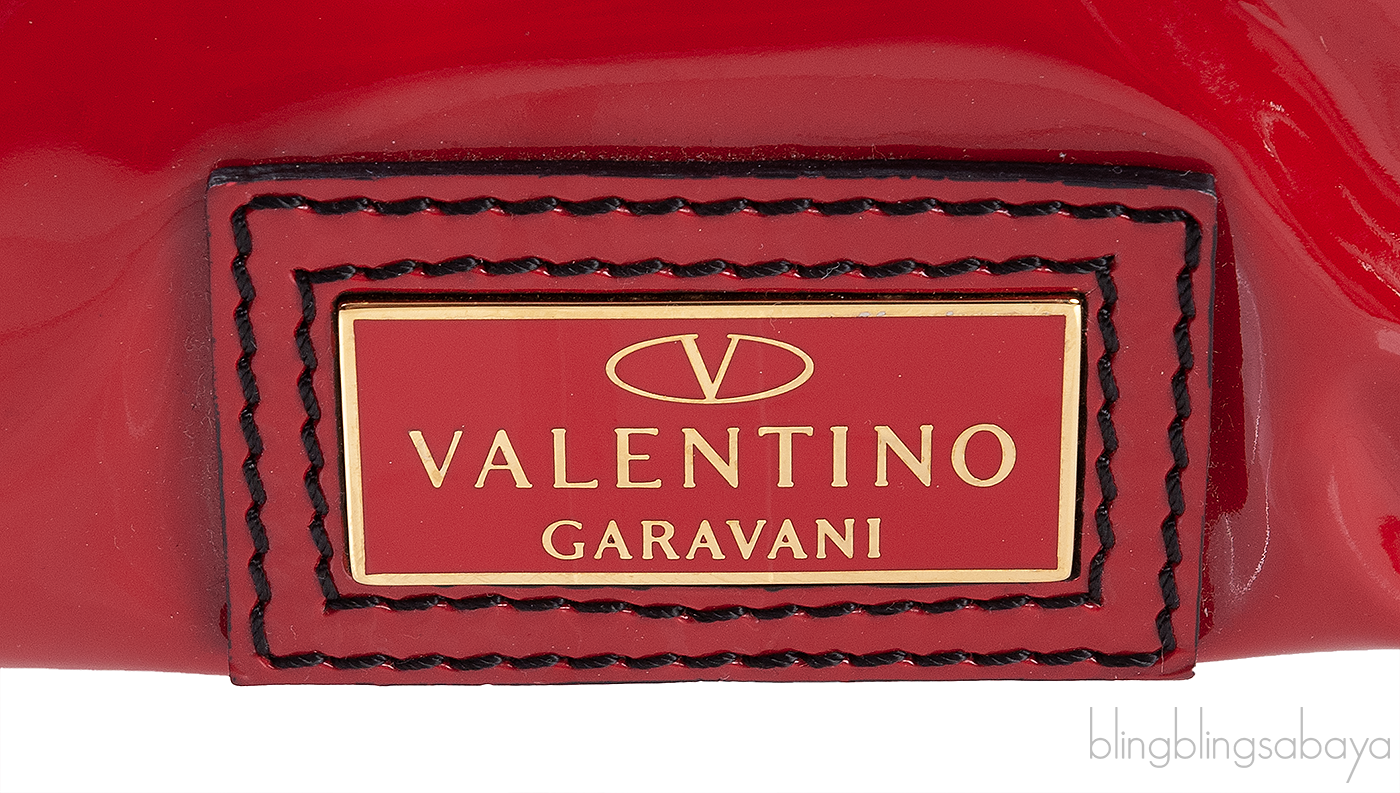 Valentino Garavani Red Patent Top Handle Bag