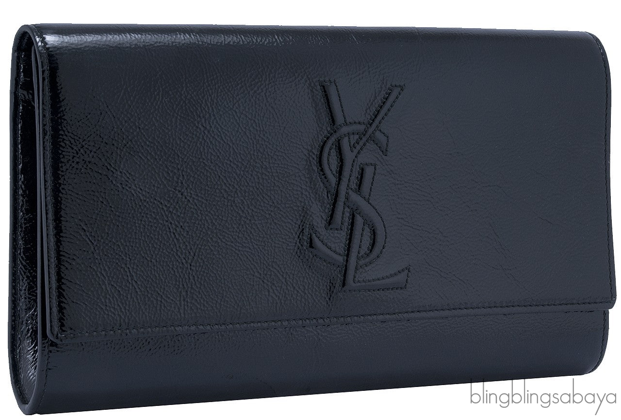 Black Patent Leather Clutch