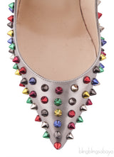 Follies Multicolor Spikes Heels