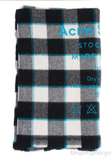 Checkered Wool Scarf