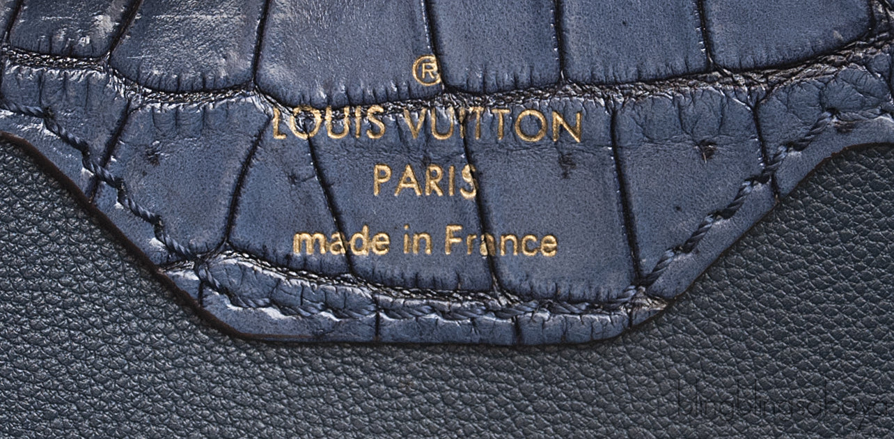 Blue Capucines Crocodile BB