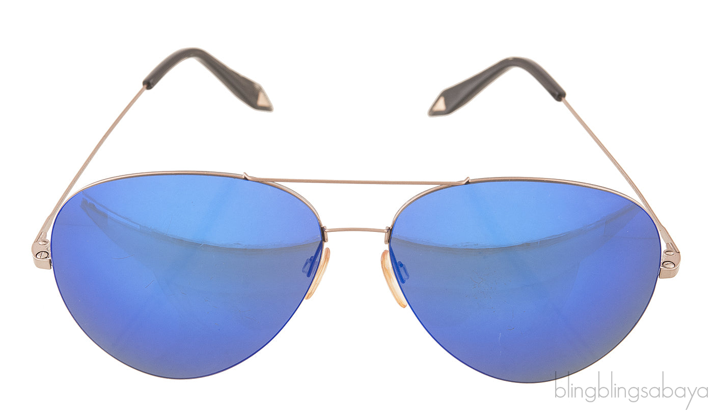 Blue Mirrored Sunglasses