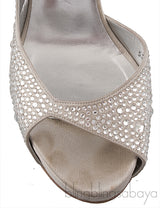 Silver Crystal Platform Heels