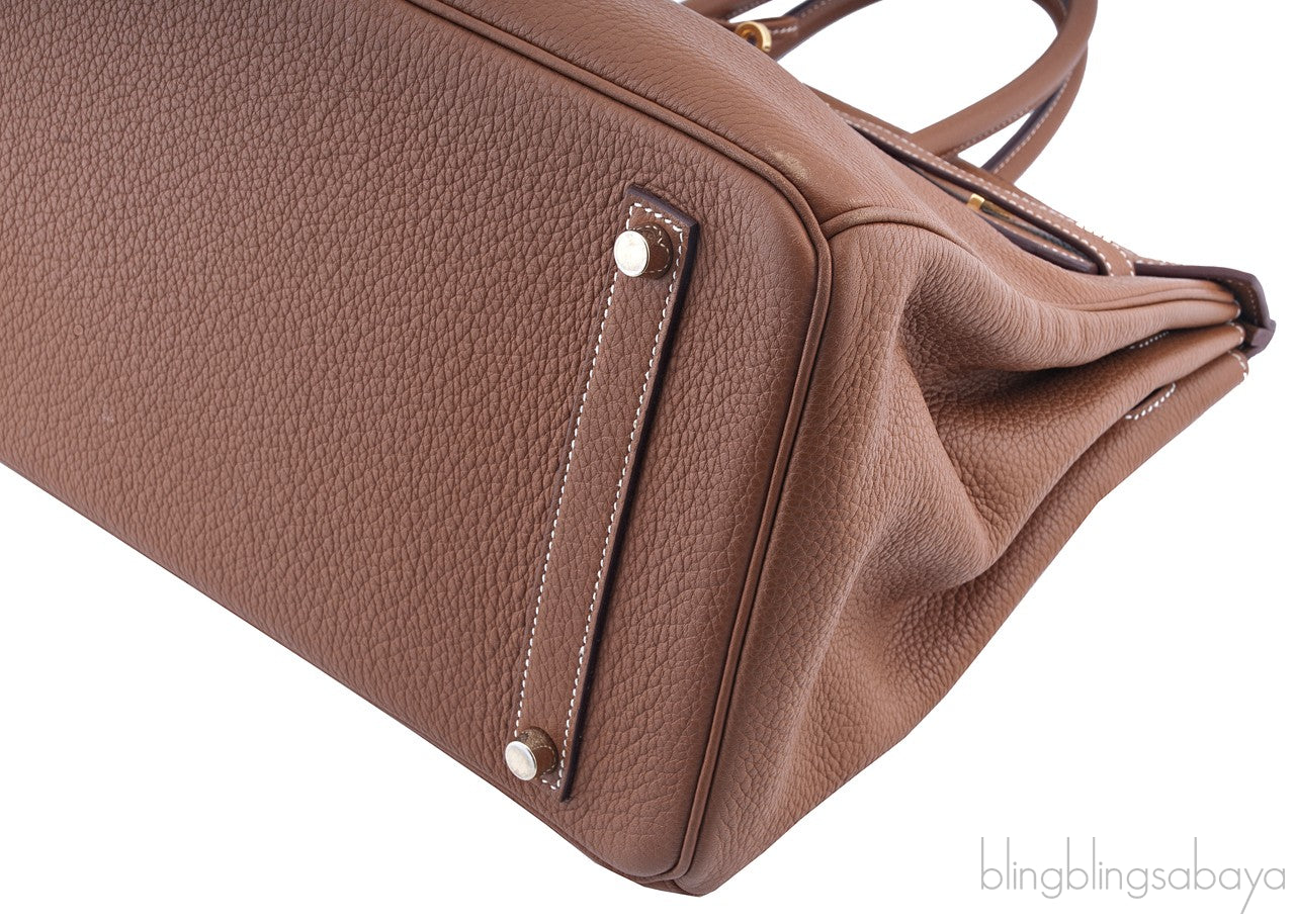 Birkin 35 Gold Taurillon Clem