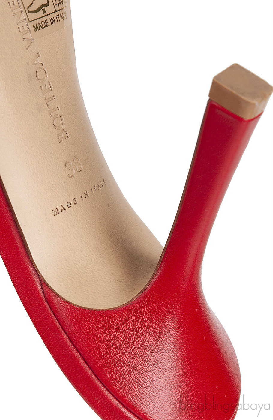 Red Stretch Leather Sandals