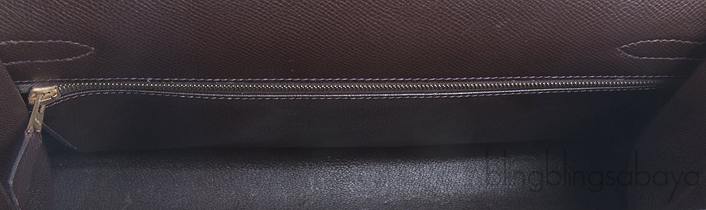 Kelly 32 Dark Brown Epsom GHW