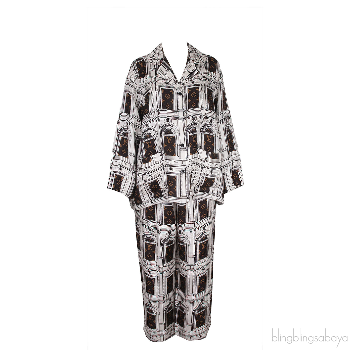 x Fornasetti Monogram Architecture Shirt and Trouser