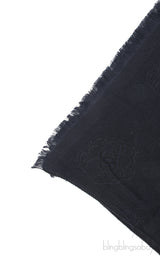 CC Camellia Black Stole