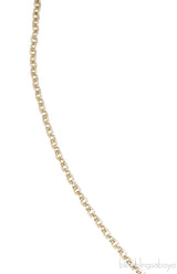 Gold Logo Strass Necklace