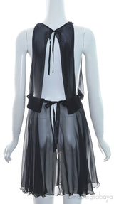 Black Chiffon Nightdress
