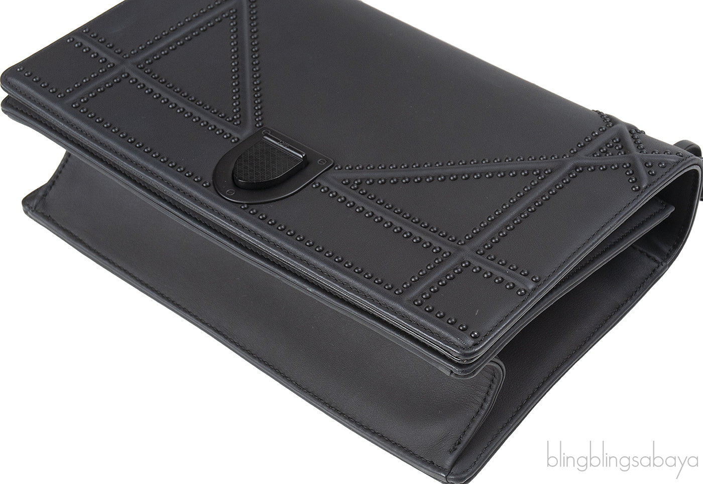 Dior Diorama Black Ultra Matte Medium Shoulder Bag