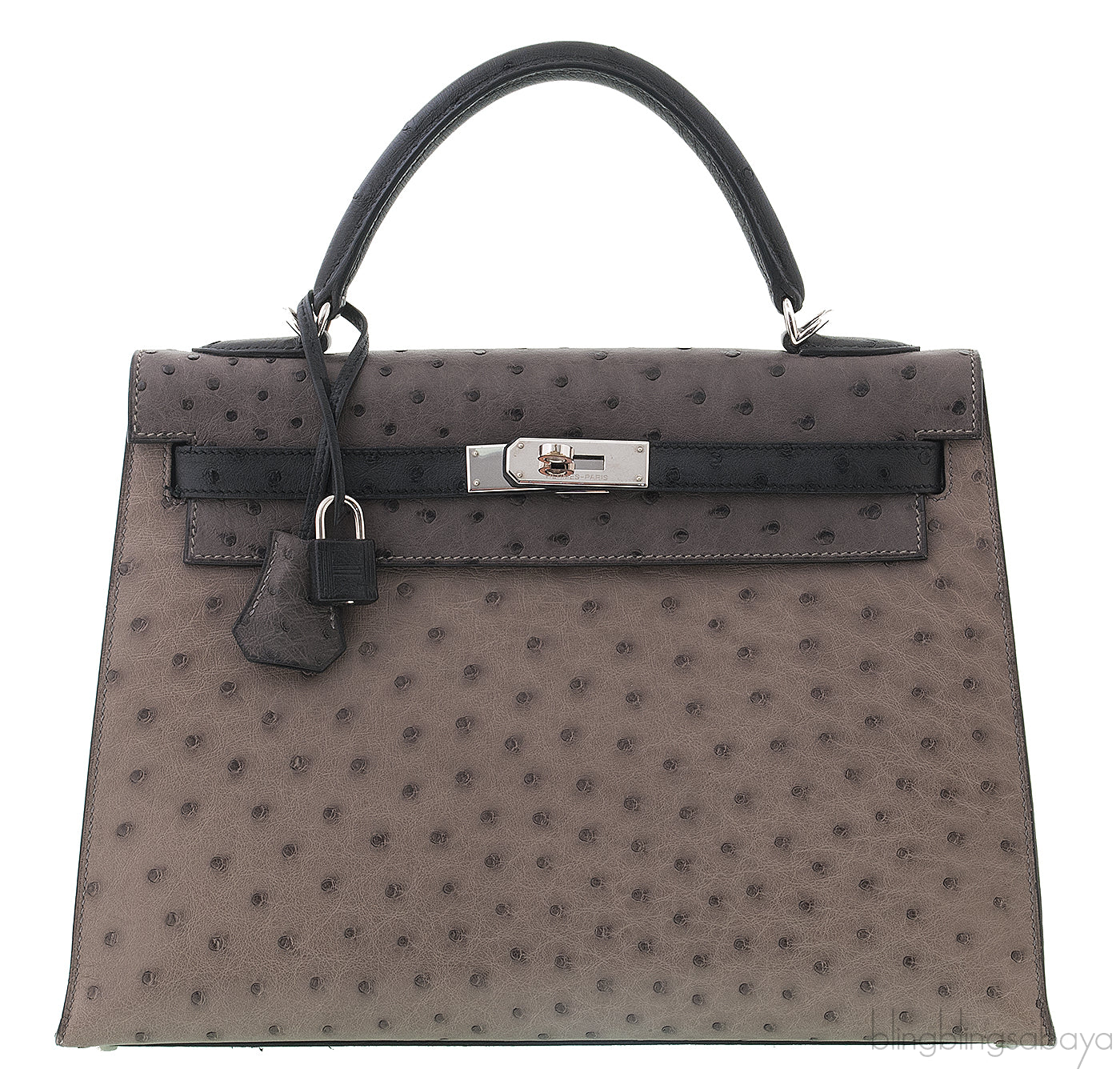 Kelly 32 Tri-color Ostrich PHW