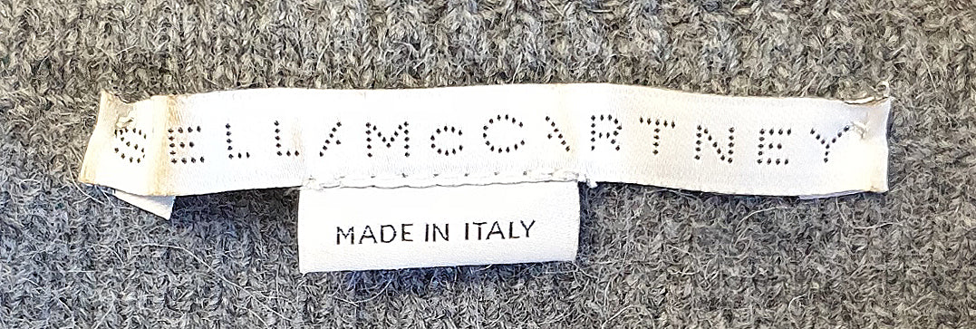 Grey Knitted Wool & Alpaca Sweater