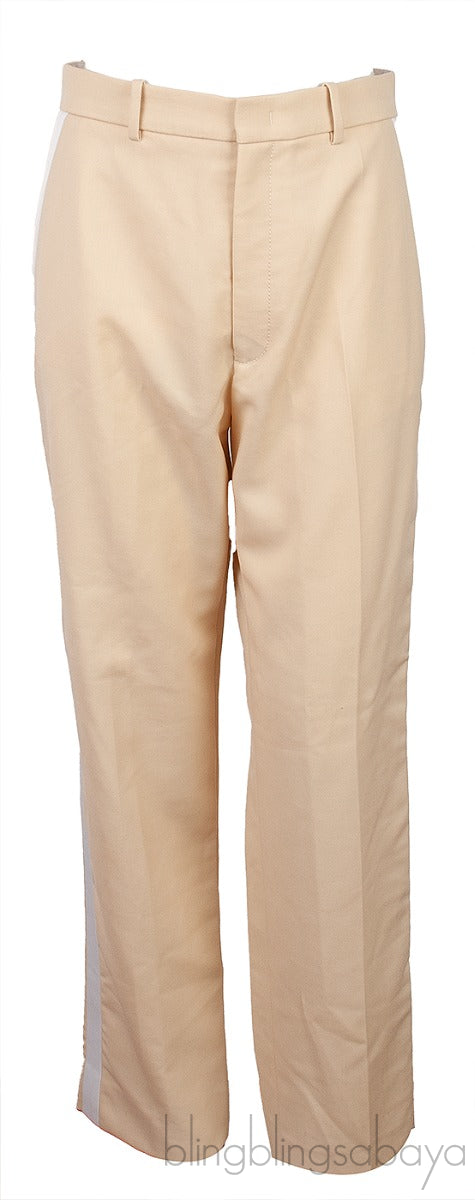 Beige & White Stripe Trouser