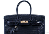 Birkin 35 Blue Marin Croco