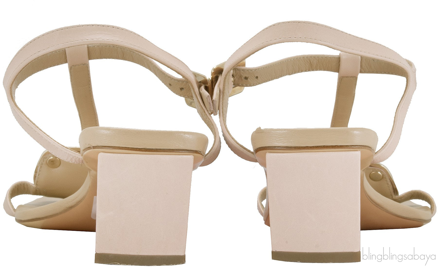 Boucle Nude Leather Sandals*