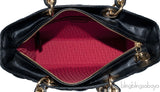 Lady Dior Large Black Quilted Bag