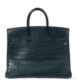 Hermes Birkin 25 Vert Cypress Matte Alligator PHW