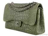 Classic Crocodile Jumbo Flap Bag