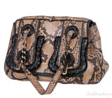 Fendi Brown Natural Python Flap Bag