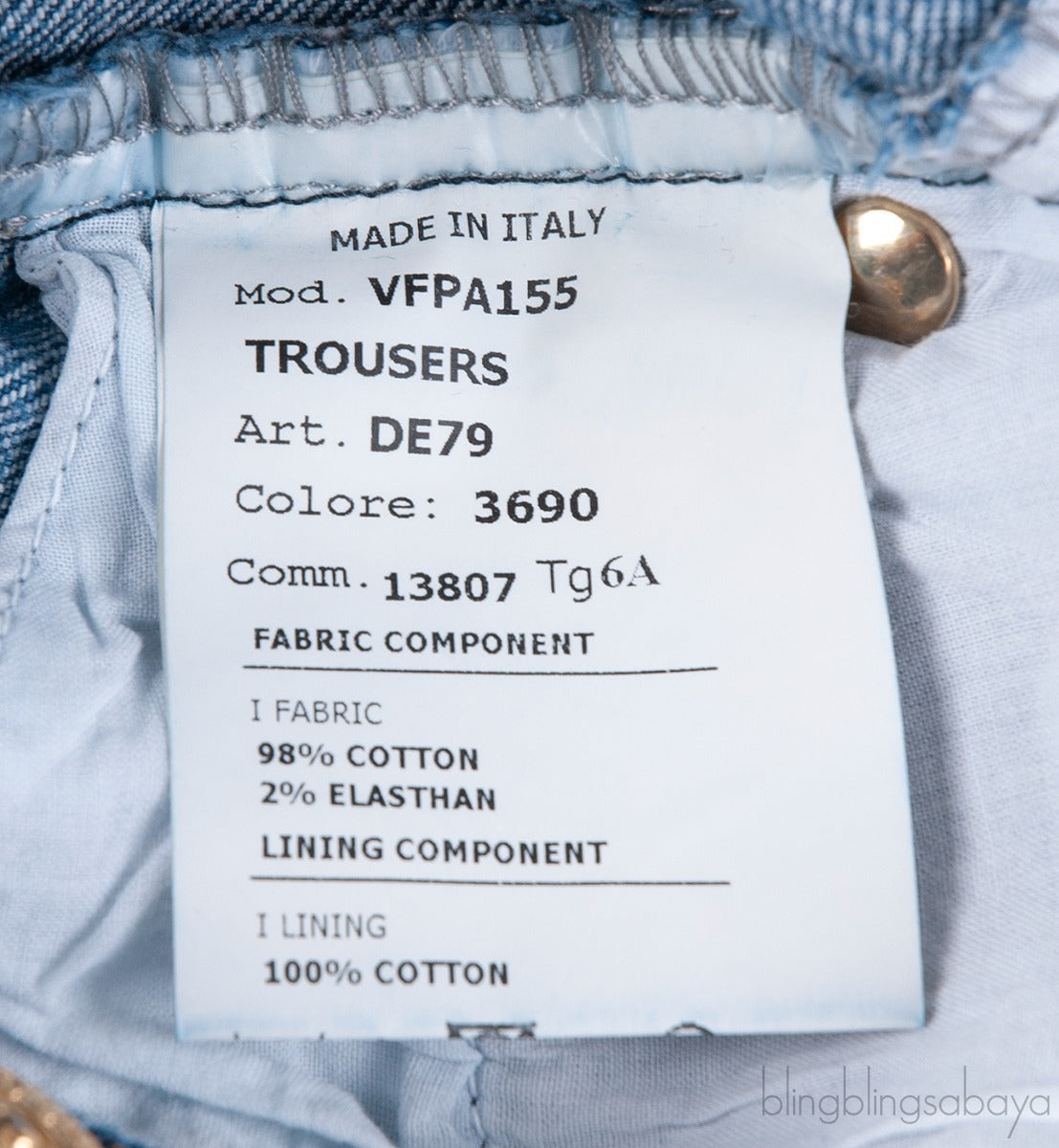 Logo Medusa Pattern Kids Denim Jeans
