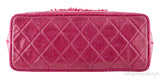 Quilted Pink Tweed PVC Tote