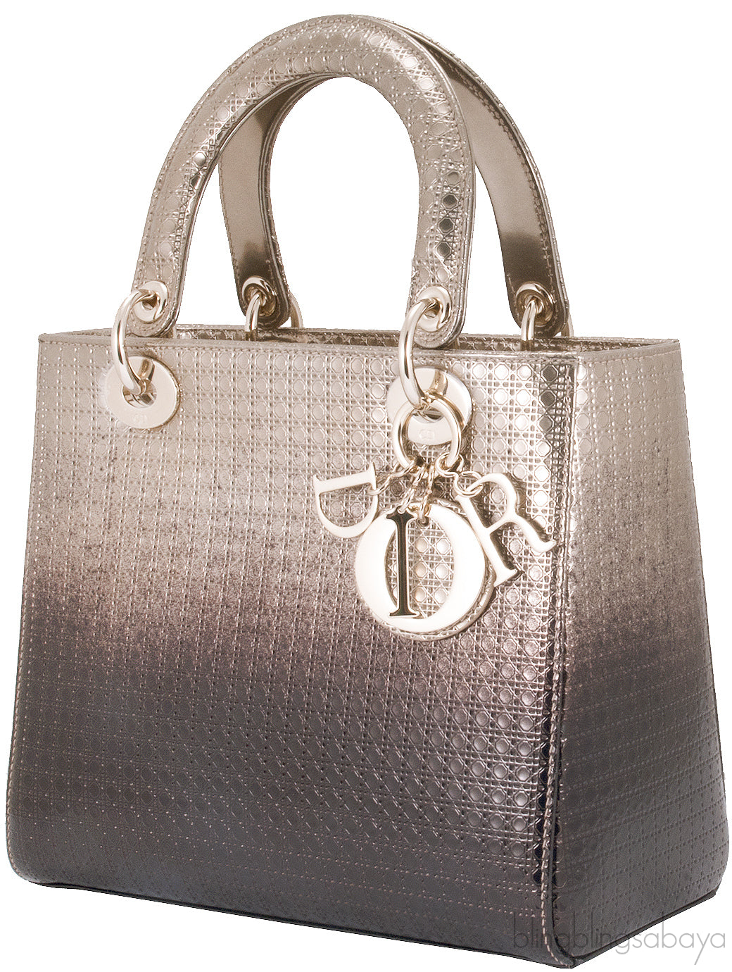 Lady Dior Gold Ebony Graded Metallic Bag