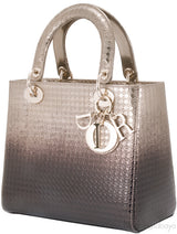 Lady Dior Gold Ebony Graded Metallic Bag