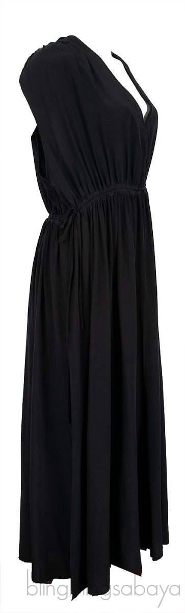 Black Ruched Dress