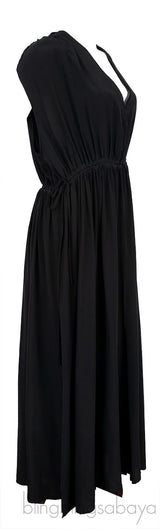 Black Ruched Dress