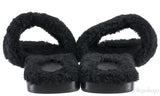 Oran Teddy Bear Black Sandals