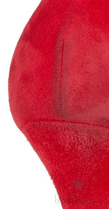 Red Suede PVC Plexi Pump